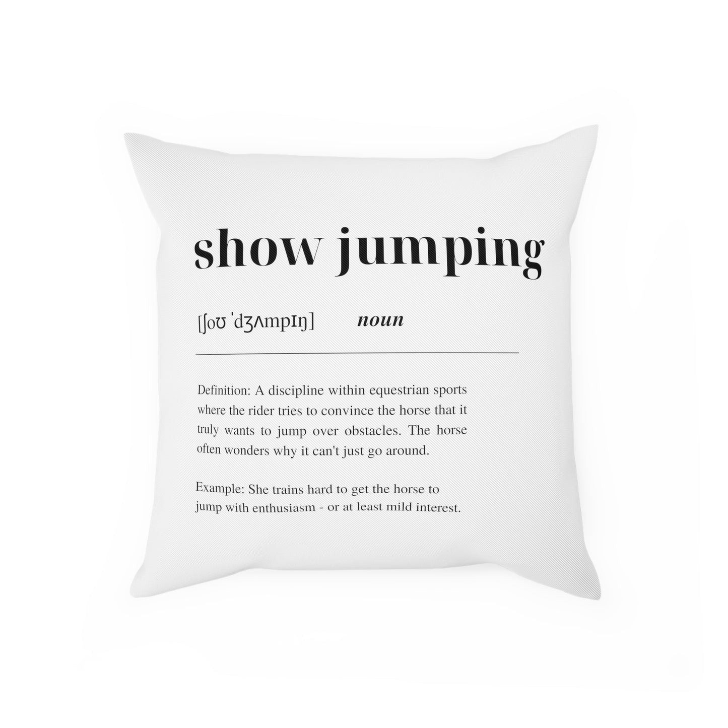 Show Jumping Cushion