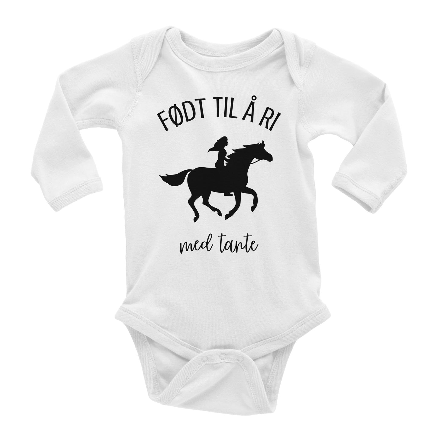 Født til å ri med tante Baby Body lange ermer