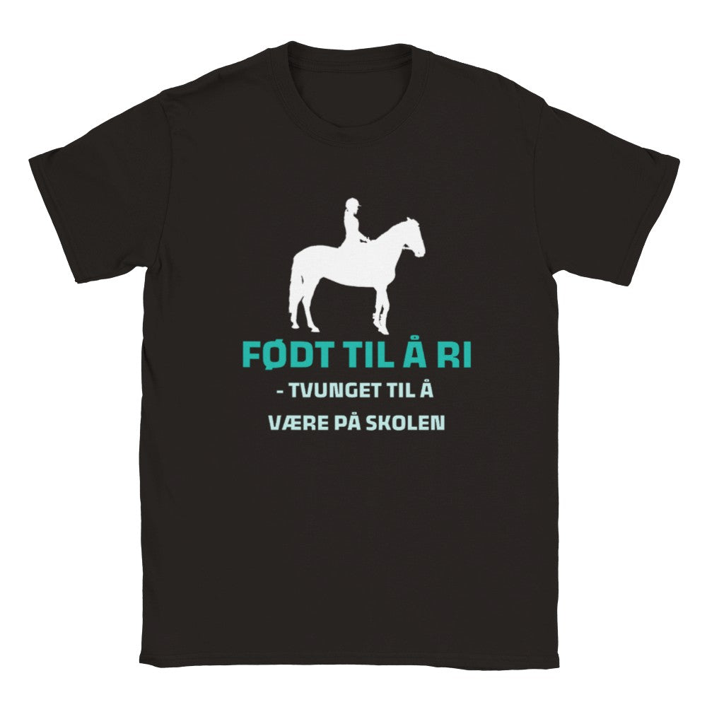 Født til å ri | T-shirt til barn