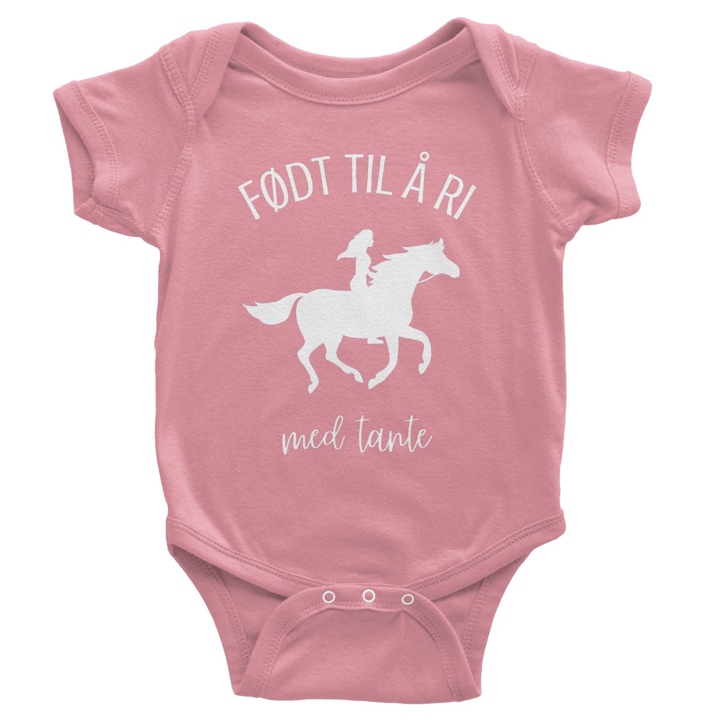 Født til å ri med tante | Baby Short Sleeve Bodysuit