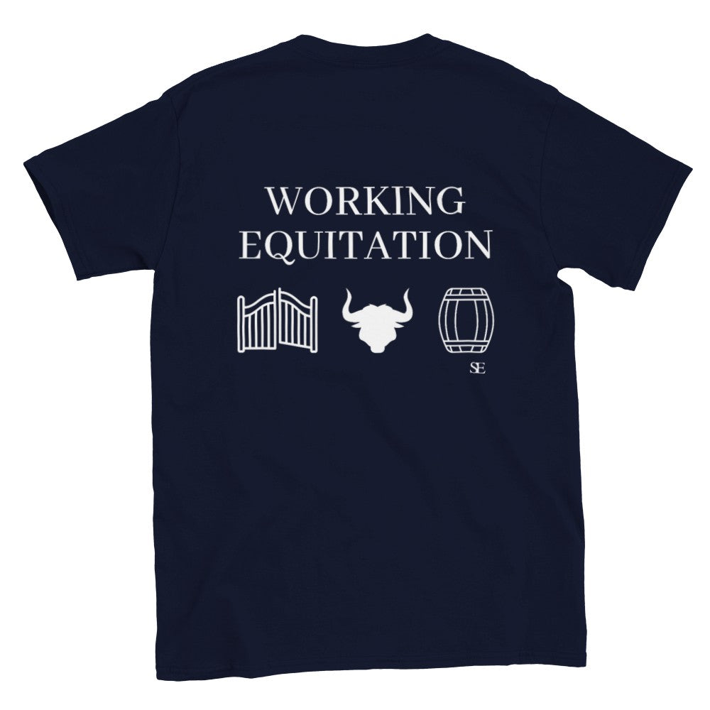 Working Equtation back, Stall Engås front | Unisex T-shirt