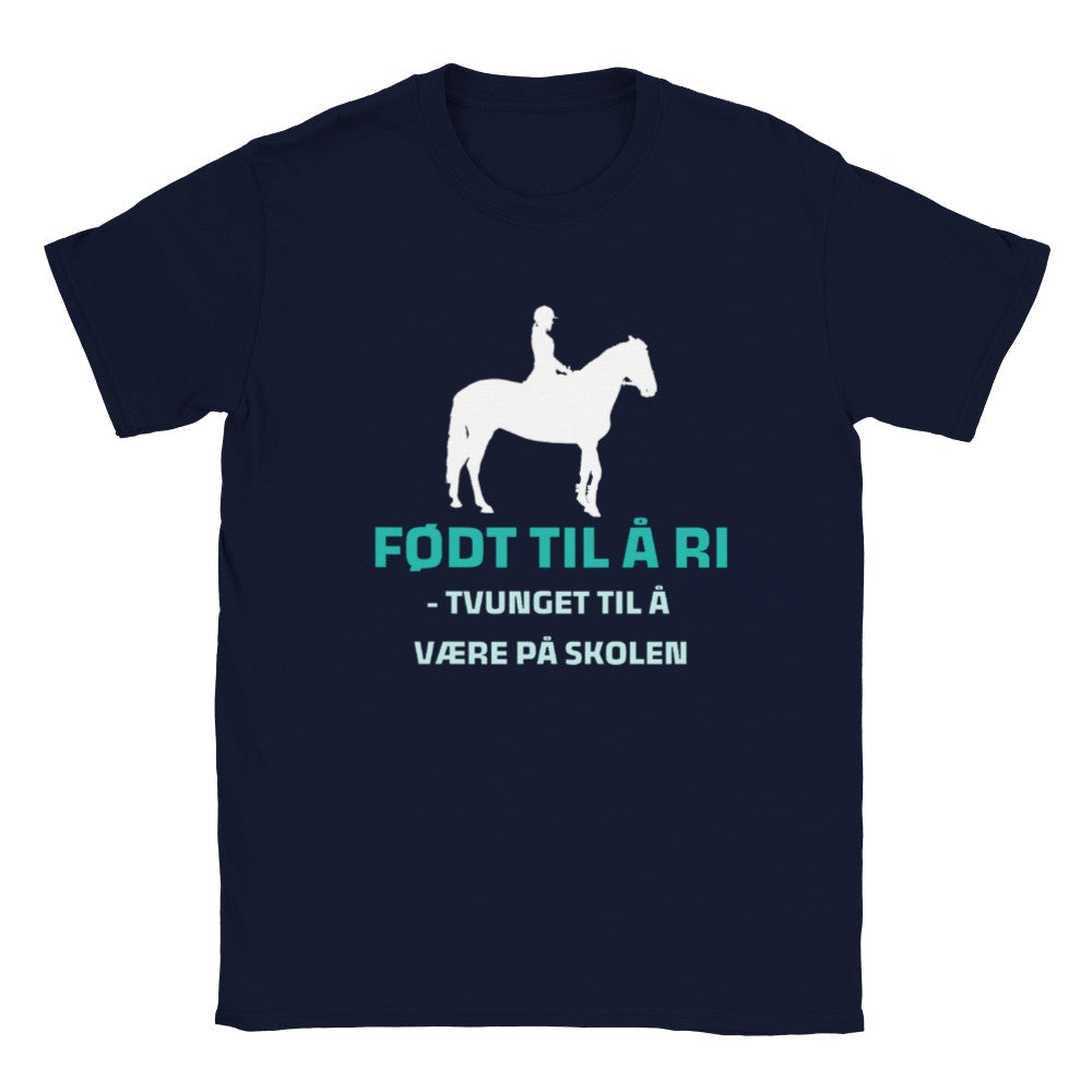 Født til å ri | T-shirt til barn