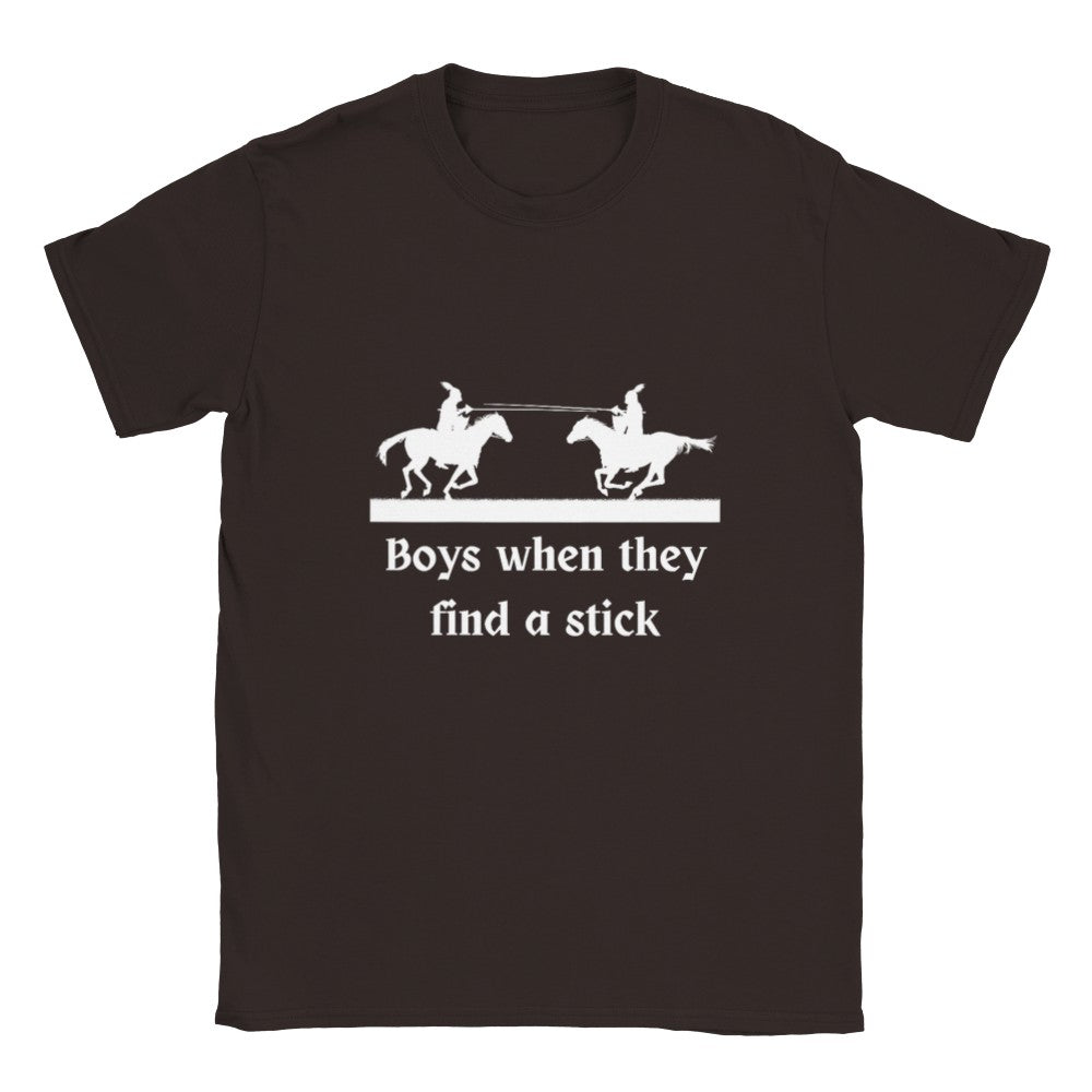 Jousting T-shirt Knight Gift Boys When Riding Horse