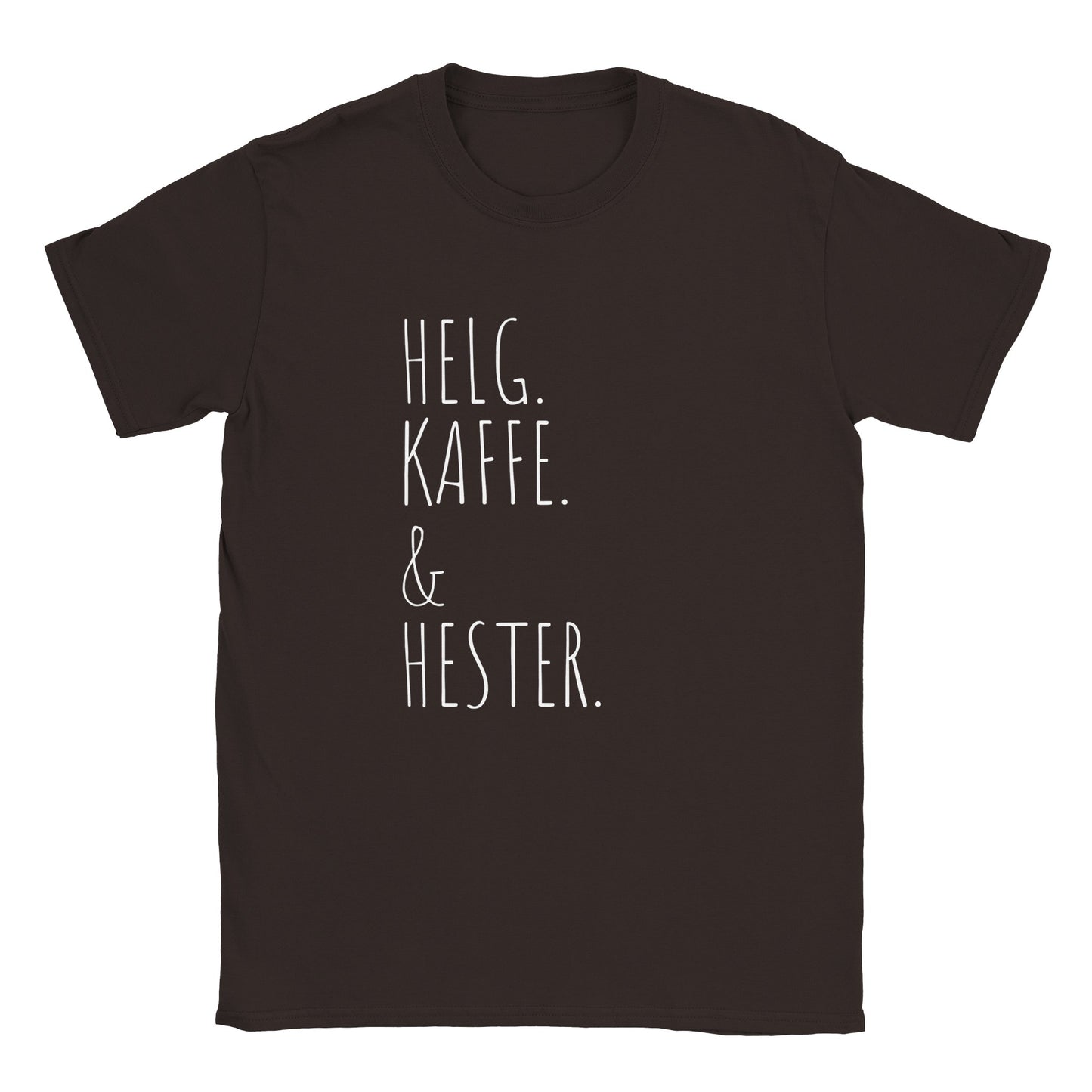 Helg. Kaffe og Hester | Unisex T-shirt