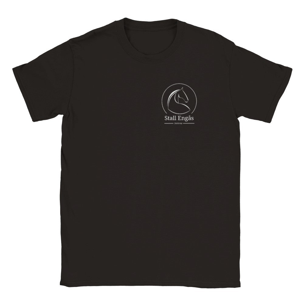 Working Equtation back, Stall Engås front | Unisex T-shirt