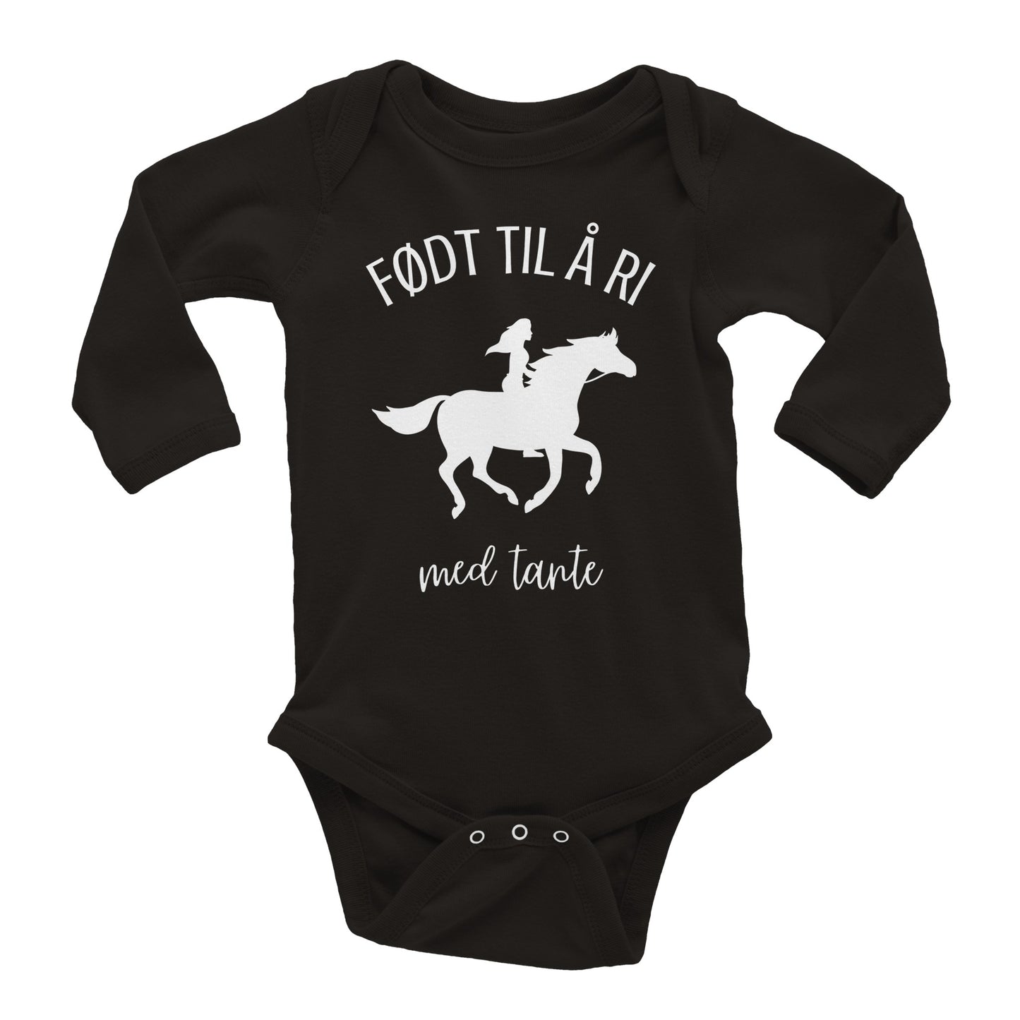 Født til å ri med tante Baby Body lange ermer