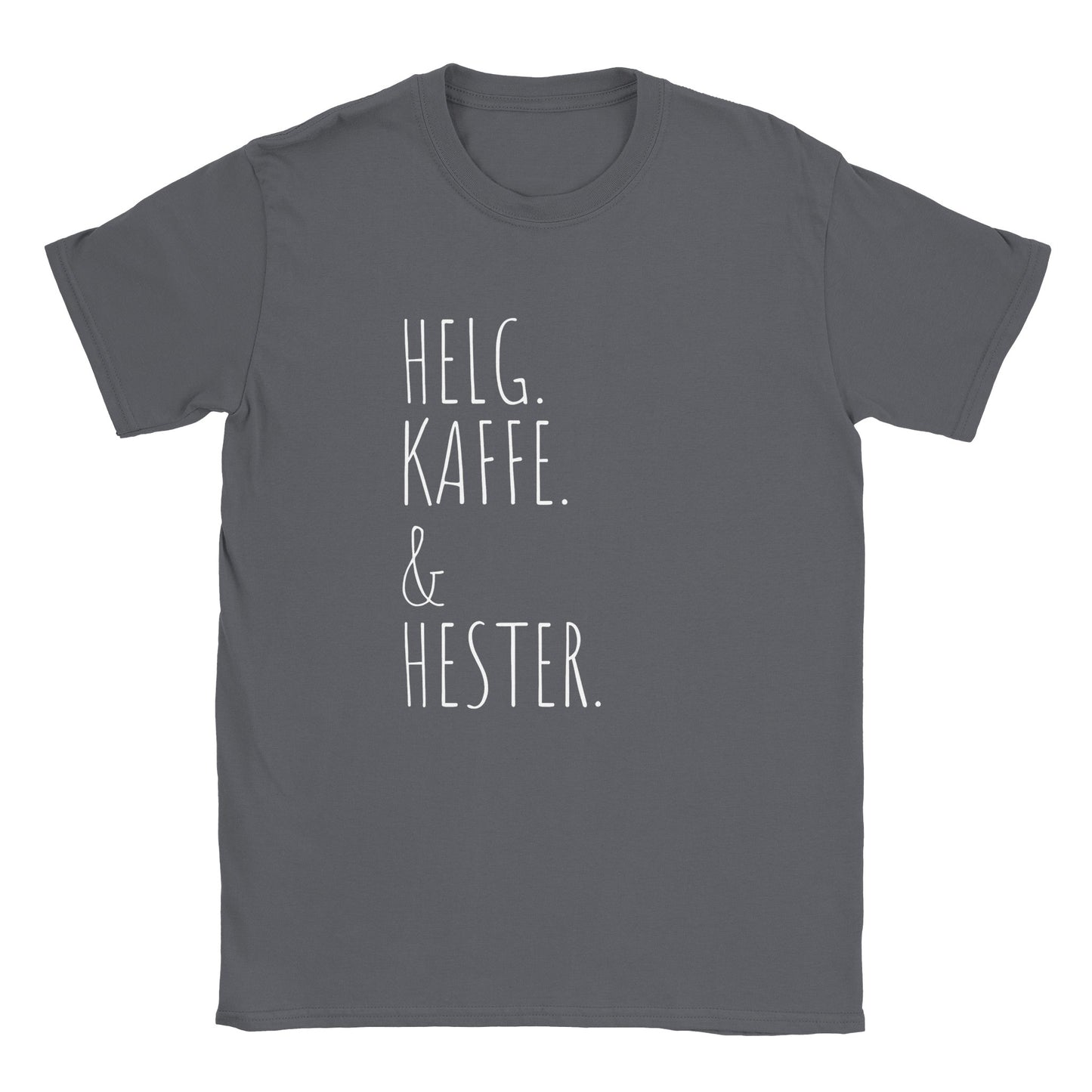 Helg. Kaffe og Hester | Unisex T-shirt