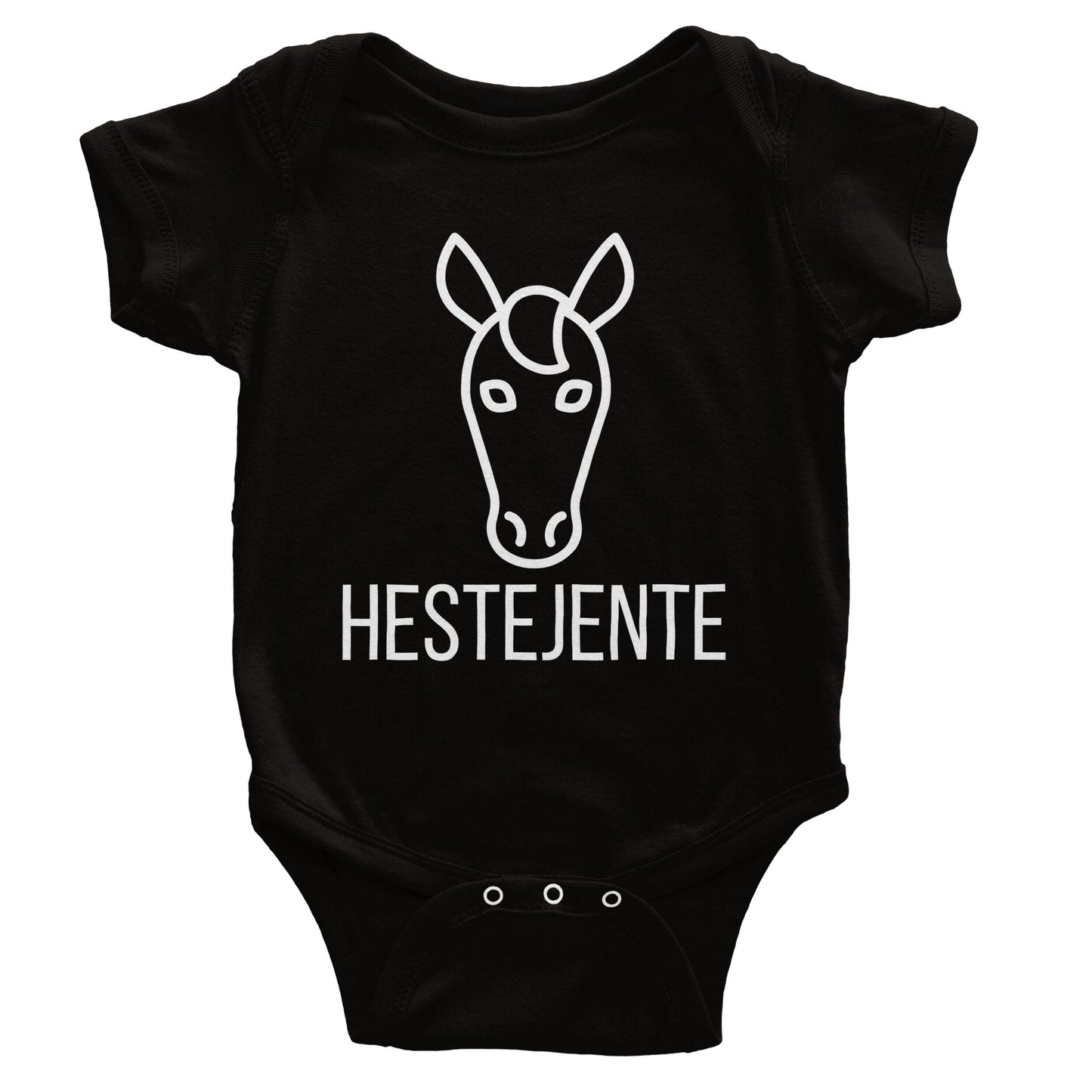 Hestejente Baby Body korte ermer