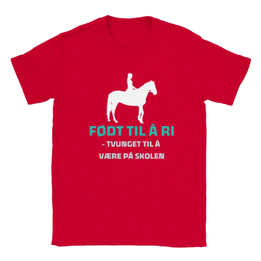 Født til å ri | T-shirt til barn