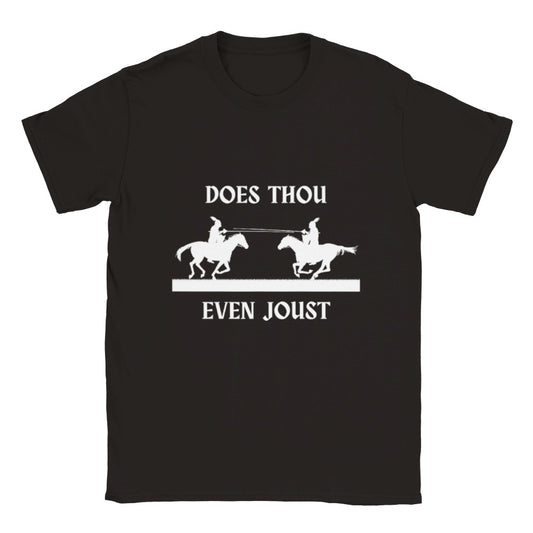 Jousting T-shirt Knight Gift Horse Riding Does Thou Joust